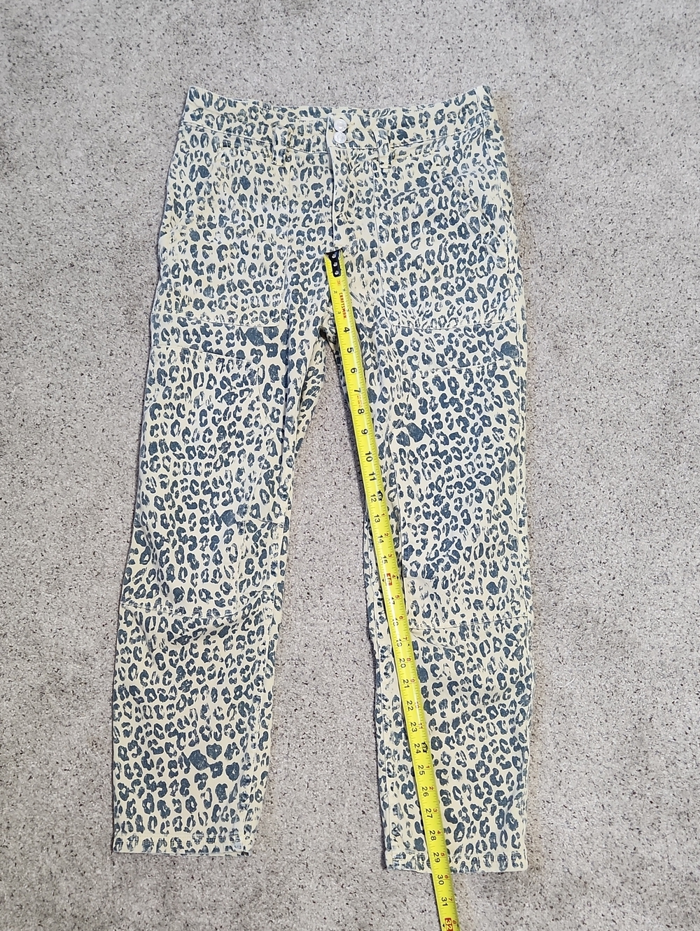 PILCRO Anthropologie The Wanderer Leopard Mid Rise Relaxed Jeans Womens 27 - Picture 10 of 10